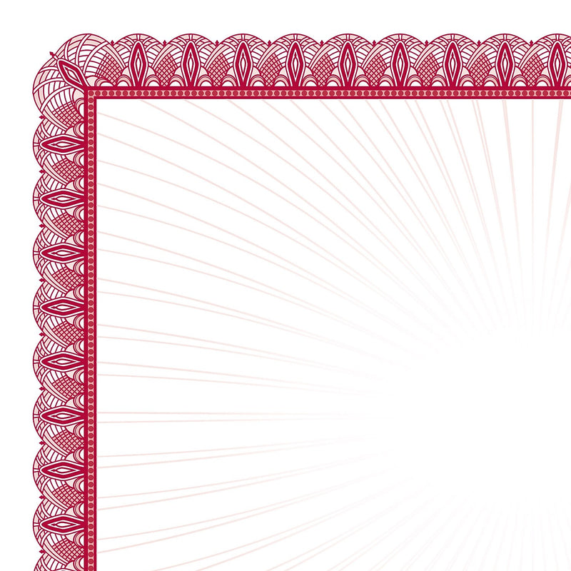 Great Papers Certificates, 8.5" x 11", Red/White, 100/Pack (961034S)