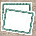 Great Papers Achievement Certificates, 8.5" x 11", Green/White, 100 Certificates/Pack (961036S)
