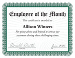 Great Papers Achievement Certificates, 8.5" x 11", Green/White, 100 Certificates/Pack (961036S)