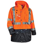 GloWear 8386 Outer Shell Jacket, ANSI Class R3, Orange, Medium (25463)