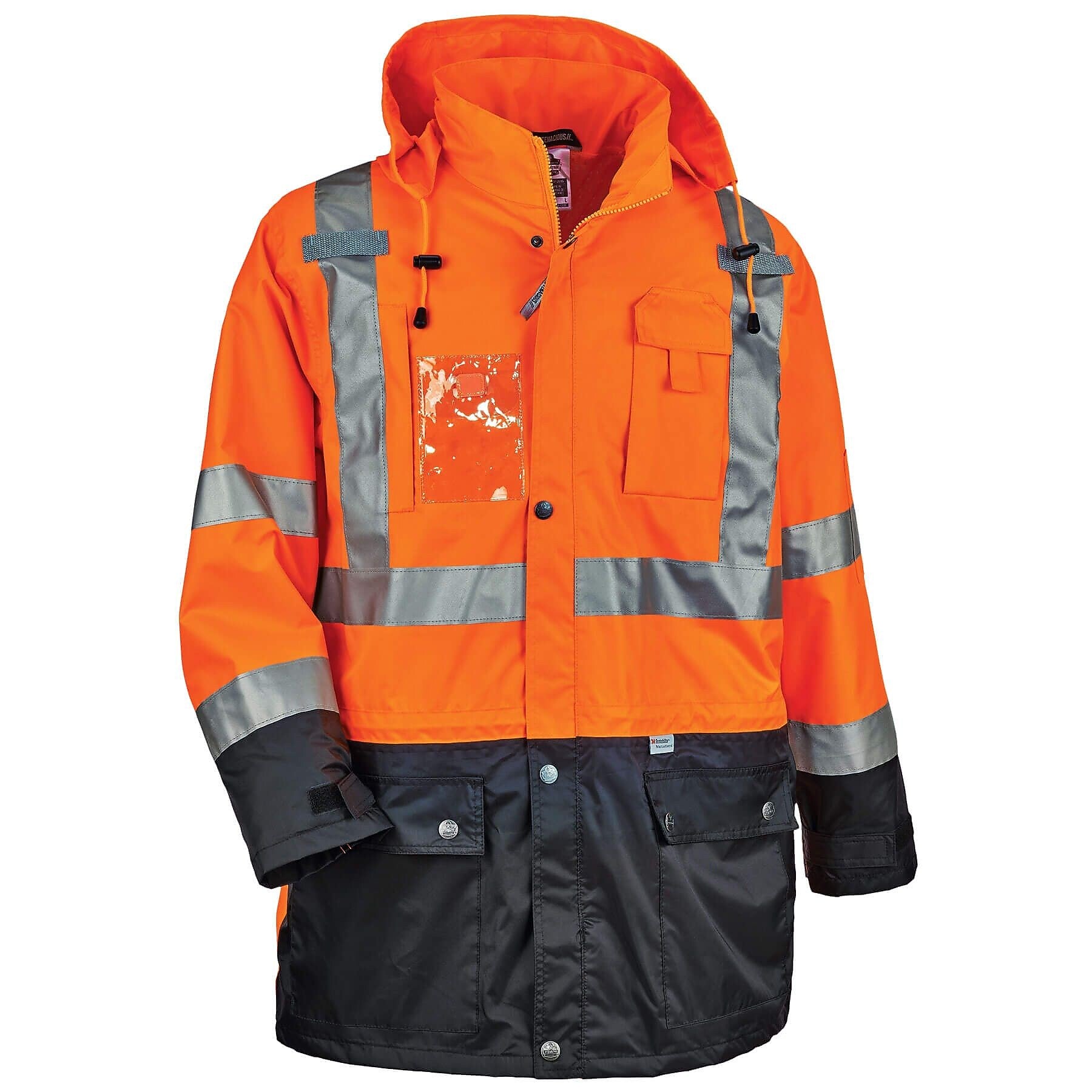 GloWear 8386 Outer Shell Jacket, ANSI Class R3, Orange, 2XL (25466)