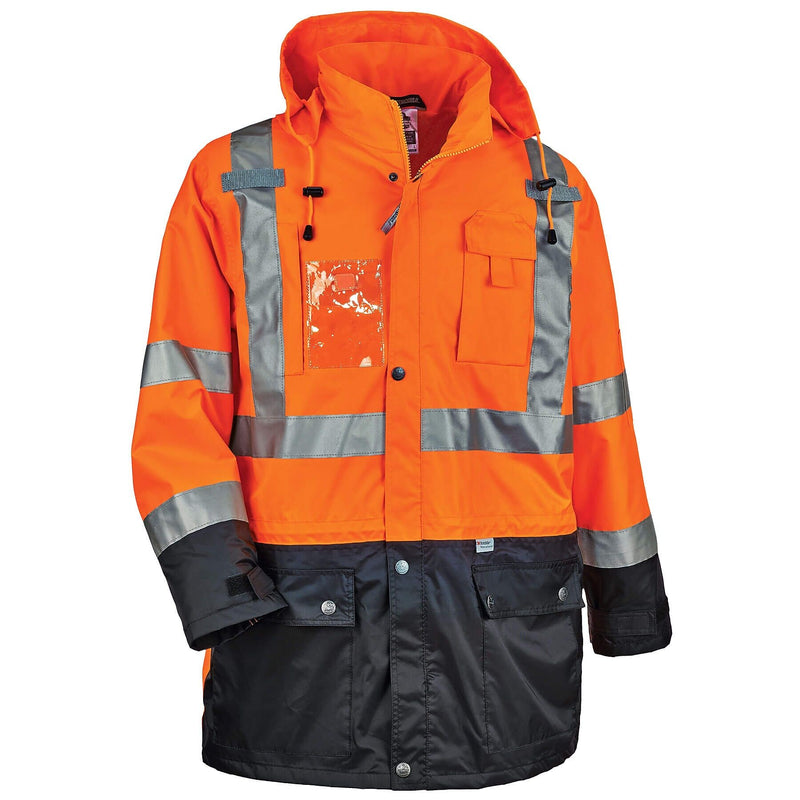 GloWear 8386 Outer Shell Jacket, ANSI Class R3, Orange, 2XL (25466)