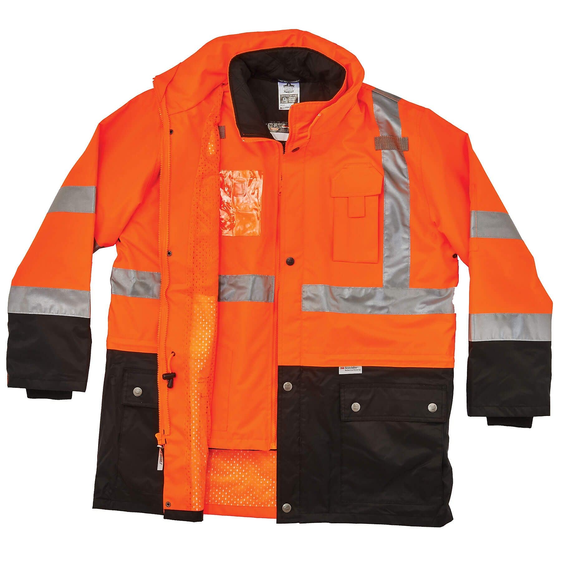 GloWear 8388 Thermal Jacket Kit, ANSI Class R3, Orange, Small (25552)