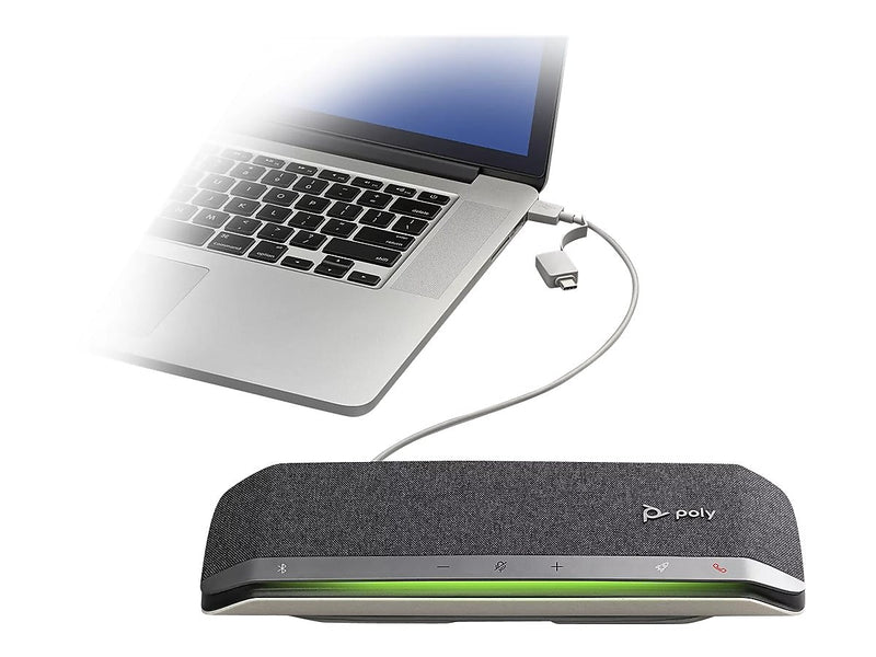 Poly Sync 40 Bluetooth Speakerphone, MS Certified, Black/Silver (77P35AA)