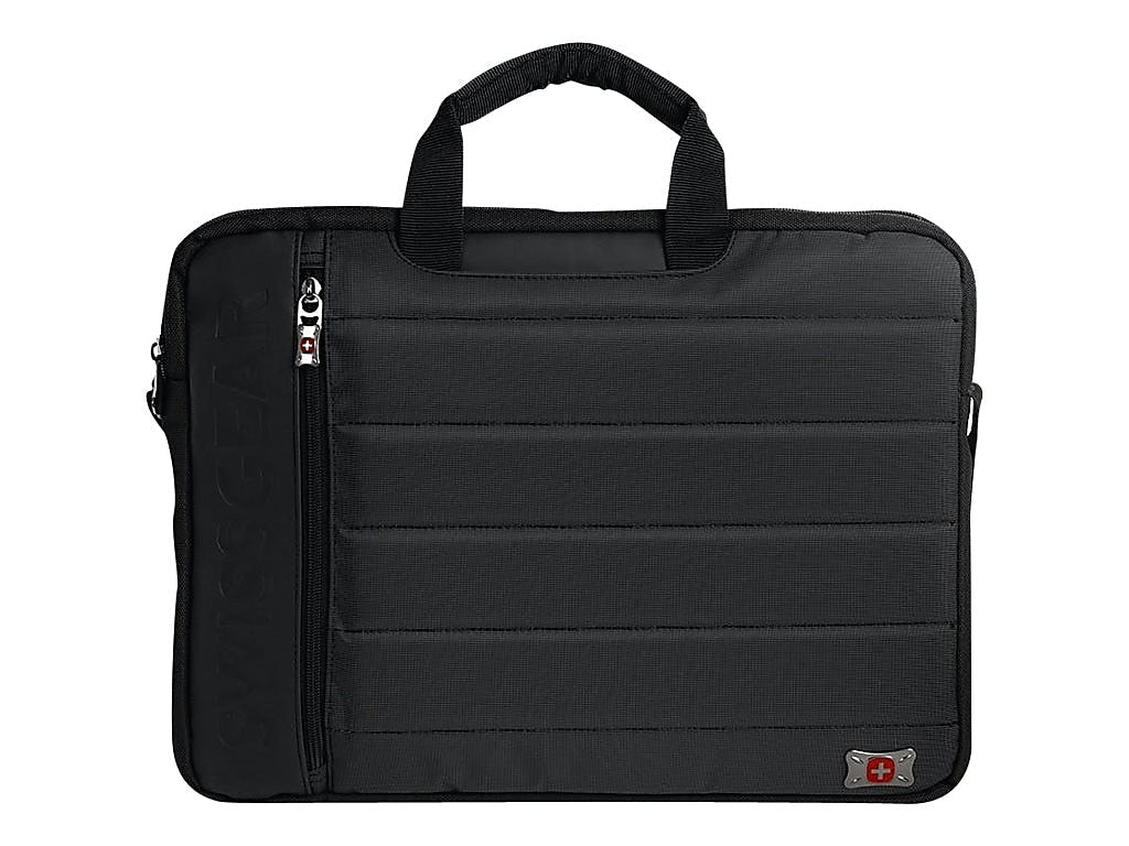 SWISSGEAR Anthem 17" Polyester Laptop Bag, Gray/Black (2790204582)
