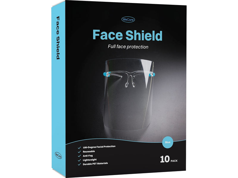 WeCare Reusable Fully Assembled Face Shield, Fog Resistant, Clear Visor (WMN100015)