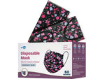 WeCare 3-ply Disposable Face Mask, Adult, Flowers, 50/Box (WMN100073)