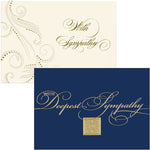 JAM Paper Sympathy Greeting Cards Set, Assorted Sympathy Cards, 25/Pack (526AOA002WB)