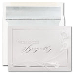 JAM Paper® Blank Sympathy Greeting Cards Set, Expression Of Sympathy, 25/Pack (526M1454WB)