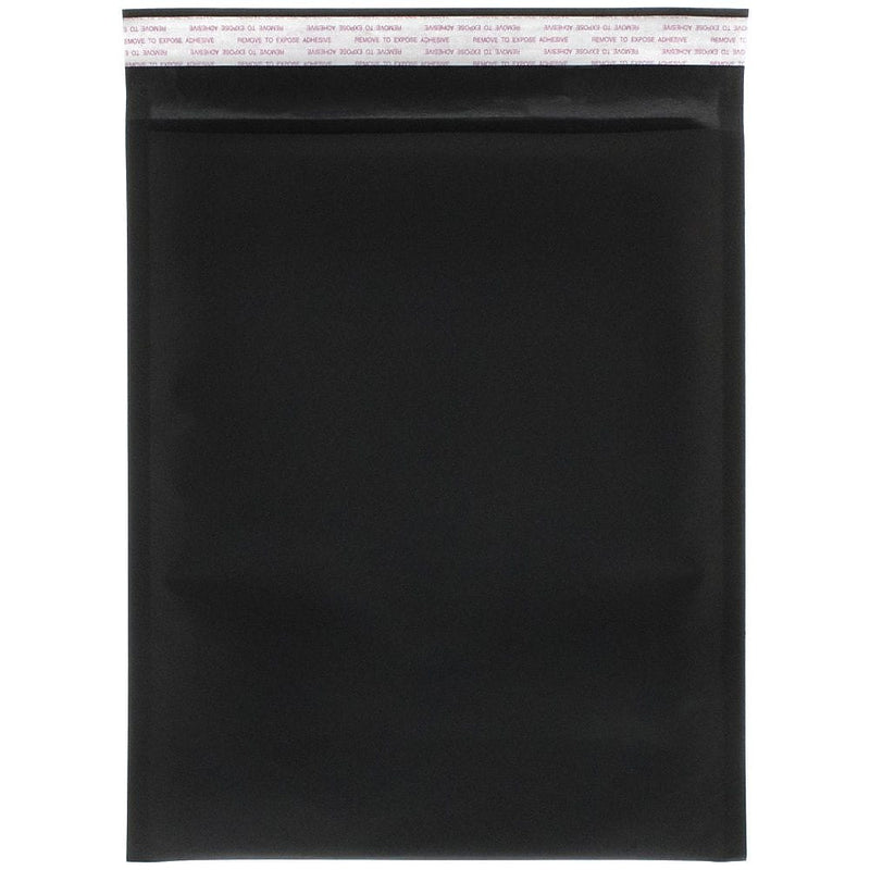 JAM Paper® Bubble Lite Padded Mailers, 9 x 12, Black Kraft, 100/Pack (kp9x12bld)