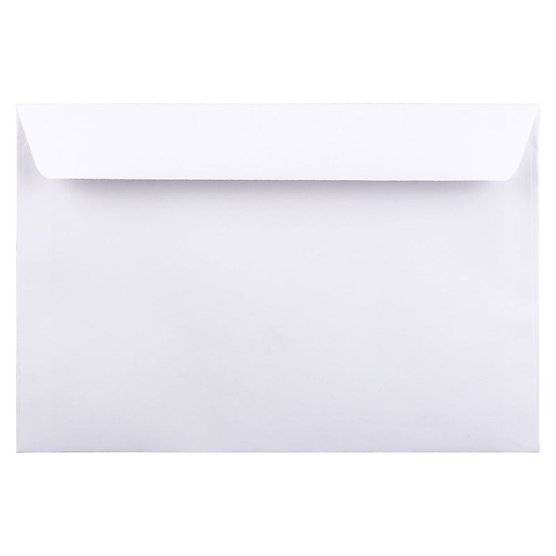 JAM Paper Booklet Envelope, 6" x 9", White, 25/Pack (4238)