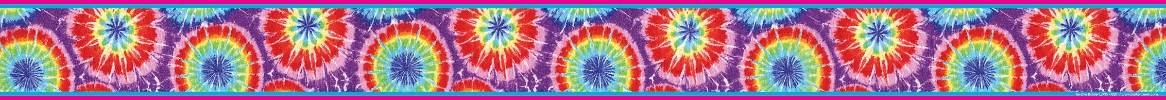 Barker Creek Double-Sided Border, 35" x 3", Tie-dye, 12/Pack (LL935)