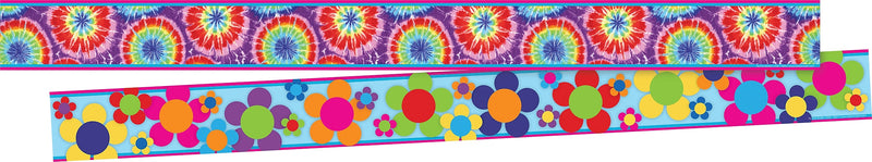 Barker Creek Double-Sided Border, 35" x 3", Tie-dye, 12/Pack (LL935)
