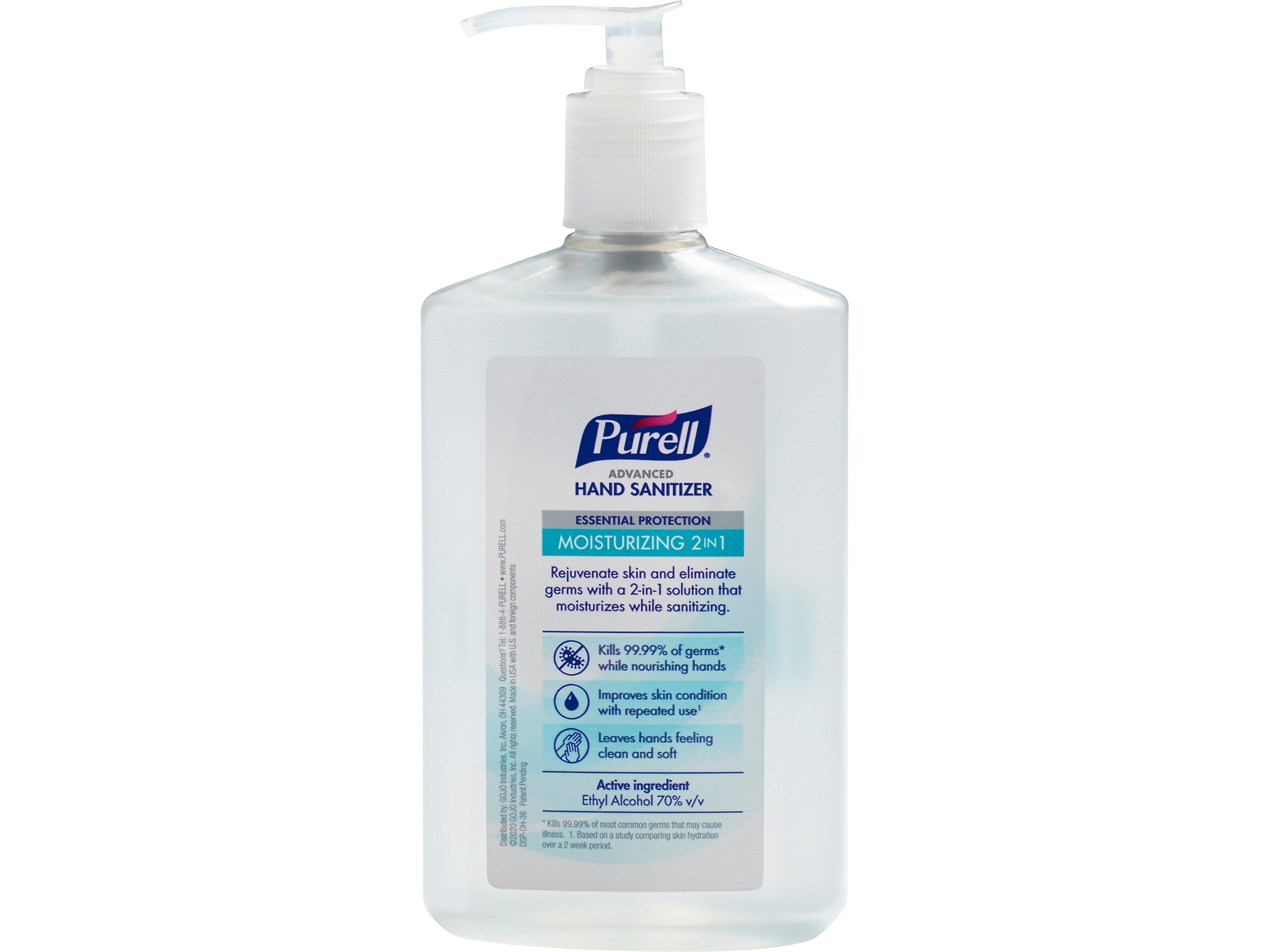 PURELL 2in1 Moisturizing Advanced 70% Alcohol Gel Hand Sanitizer, 12 oz (3698-12)