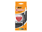 BIC Prevaguard Media Clic Mechanical Pencil, 0.7mm, #2 Medium Lead, 4/Pack (MPCMAP4-BLK)