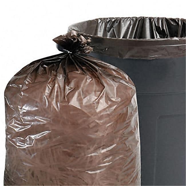 Stout 33 Gallon Industrial Trash Bag, 40" x 33", Low Density, 1.3 mil, Black (STOT3340B13)