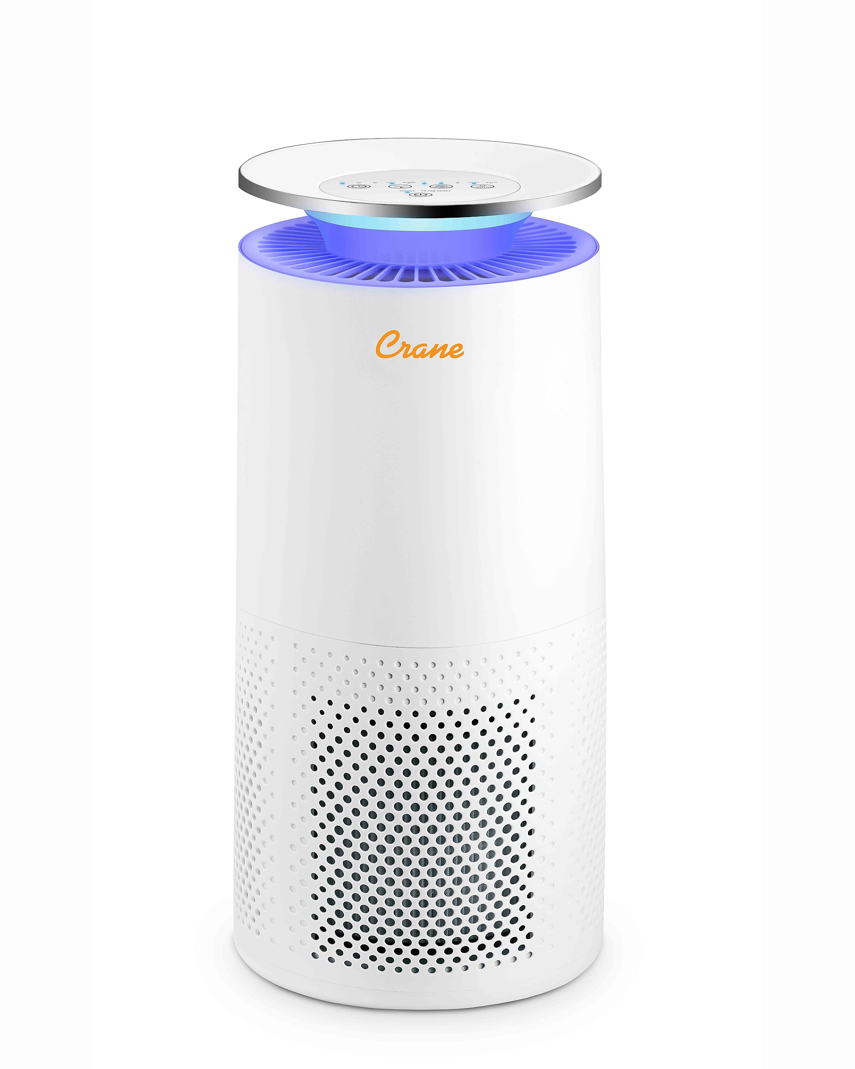 Crane True HEPA Tower Air Purifier, White (EE-5069)
