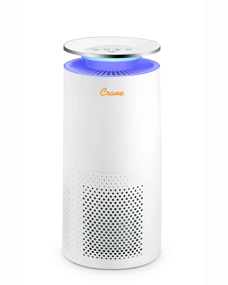 Crane True HEPA Tower Air Purifier, White (EE-5069)