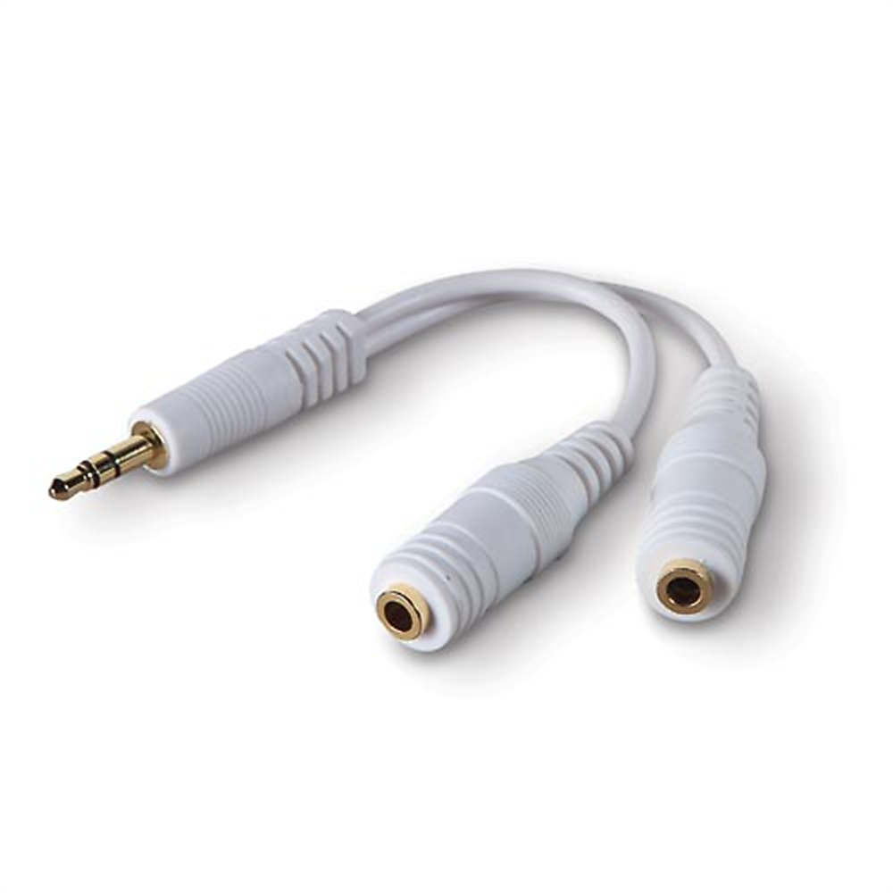 Belkin F8V234 0.5' Stereo Audio Cable, White