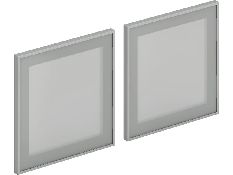 HON Mod 15" Glass Door, Frosted Glass, 2/Set (HLPLDR60GS)