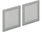 HON Mod 16" Glass Door, Frosted Glass, 2/Set (HLPLDR66GS)