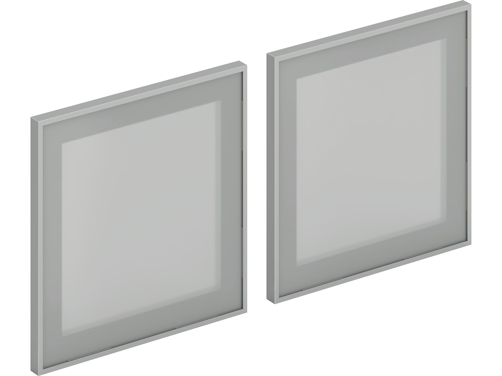 HON Mod 16" Glass Door, Frosted Glass, 2/Set (HLPLDR66GS)