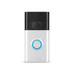 Ring WiFi Wired/Wireless Smart Video Doorbell, Silver (6022381)