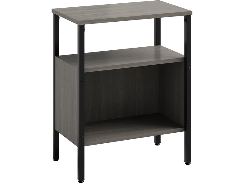 Safco Simple 2-Shelf Bookcase, 29.6"H x 23.5"W x 14"D, Sterling Ash (5507BLGR)