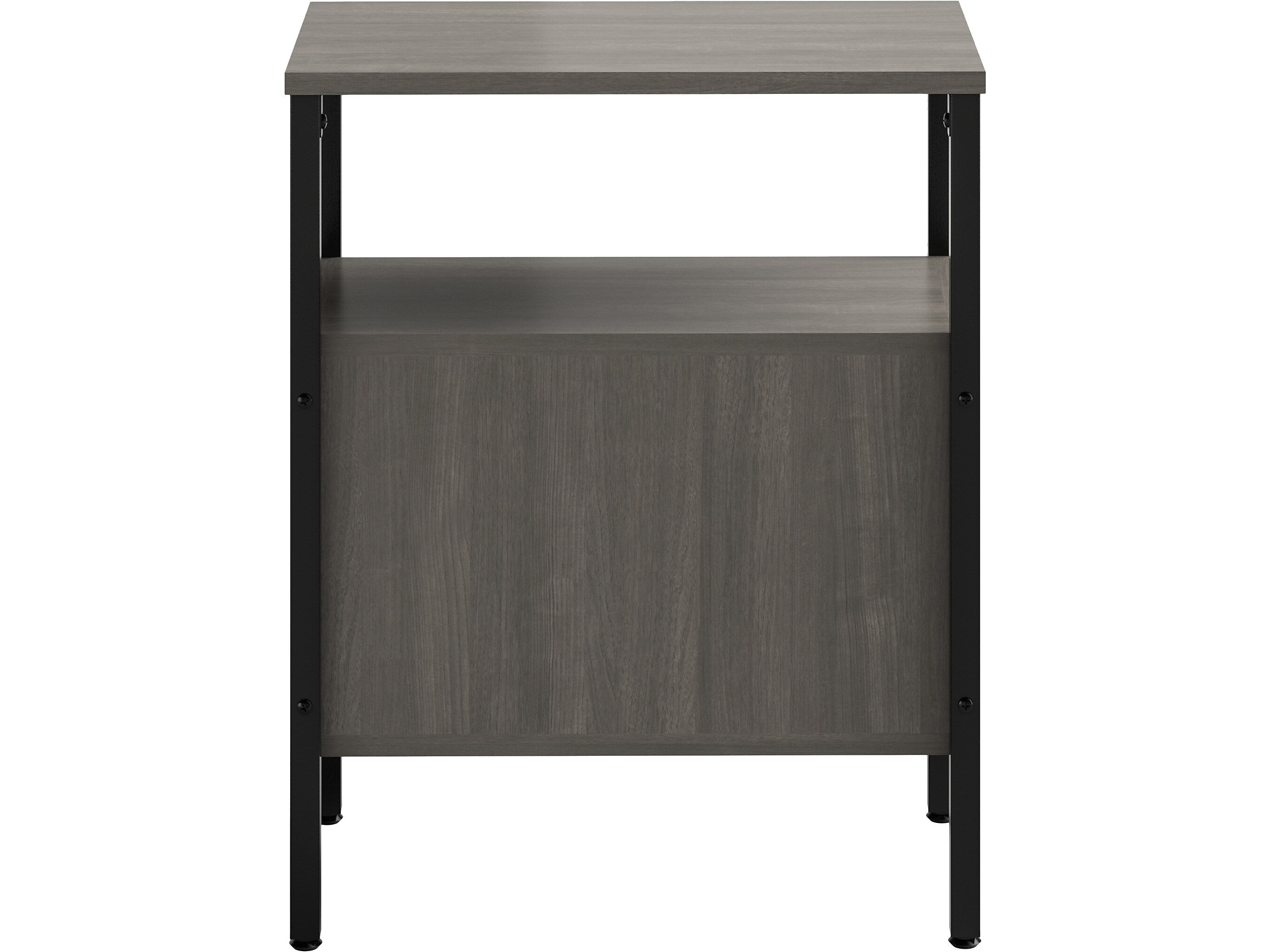 Safco Simple 2-Shelf Bookcase, 29.6"H x 23.5"W x 14"D, Sterling Ash (5507BLGR)