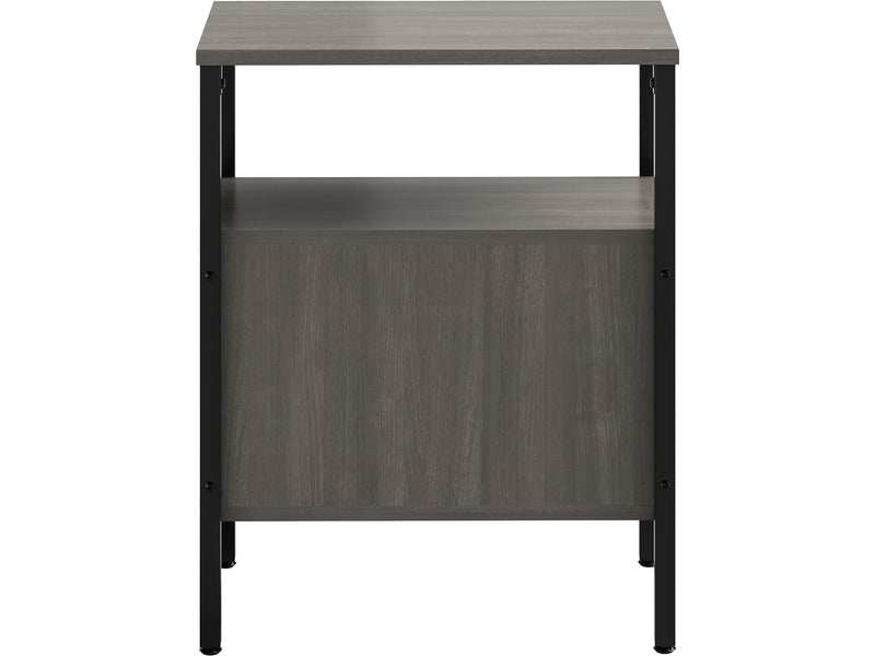 Safco Simple 2-Shelf Bookcase, 29.6"H x 23.5"W x 14"D, Sterling Ash (5507BLGR)