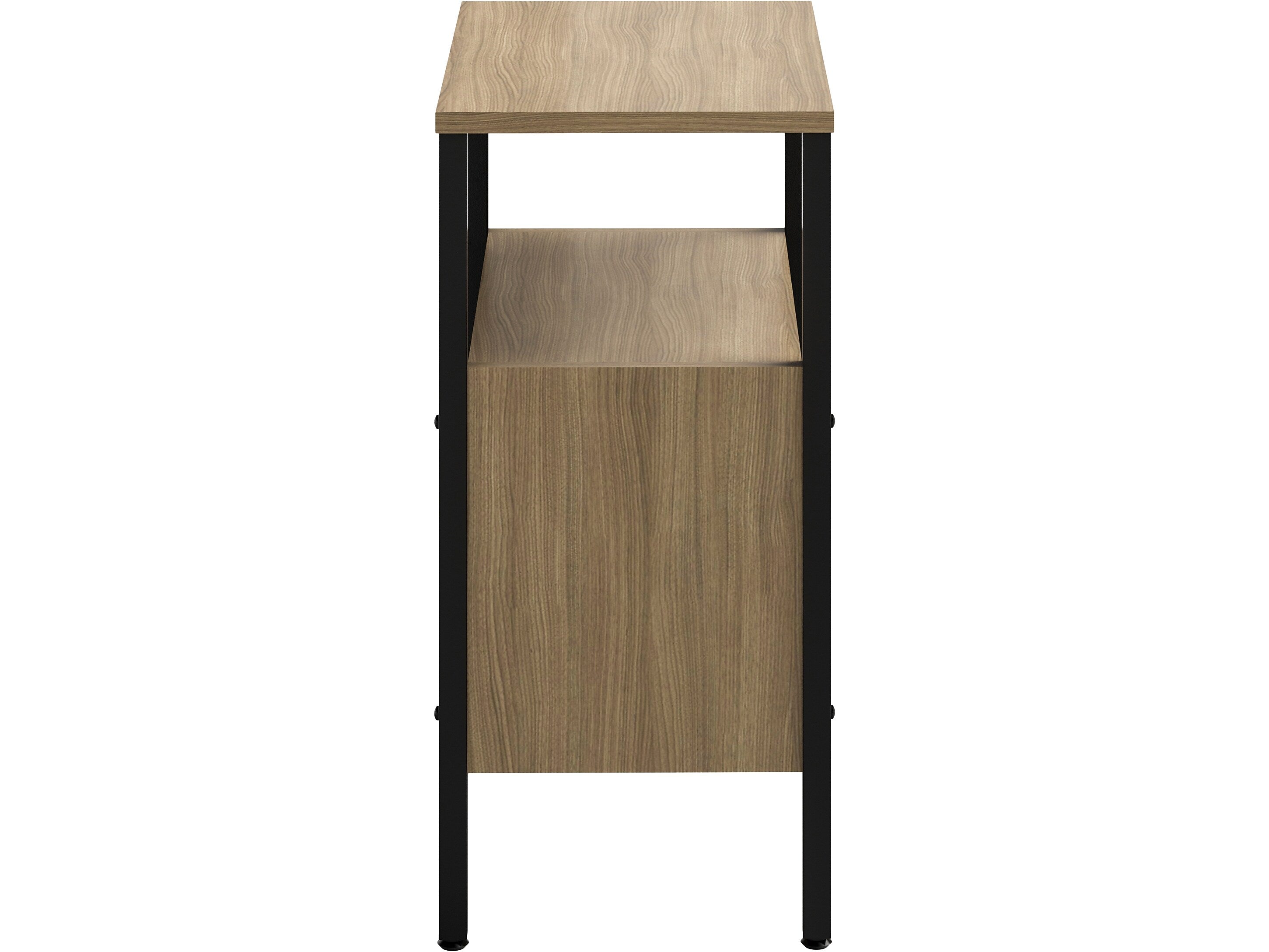 Safco Simple 2-Shelf Bookcase, 29.6"H x 23.5"W x 14"D, Neowalnut (5507BLWL)