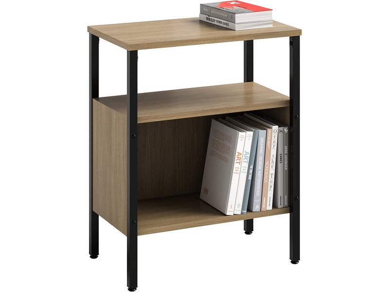 Safco Simple 2-Shelf Bookcase, 29.6"H x 23.5"W x 14"D, Neowalnut (5507BLWL)