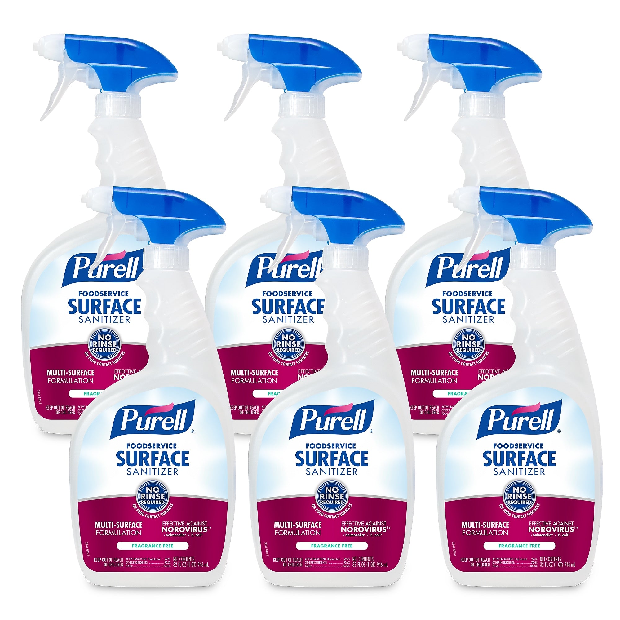 PURELL Foodservice Surface Sanitizer Spray, 32 Fl. Oz., 6/Carton (3341-06)