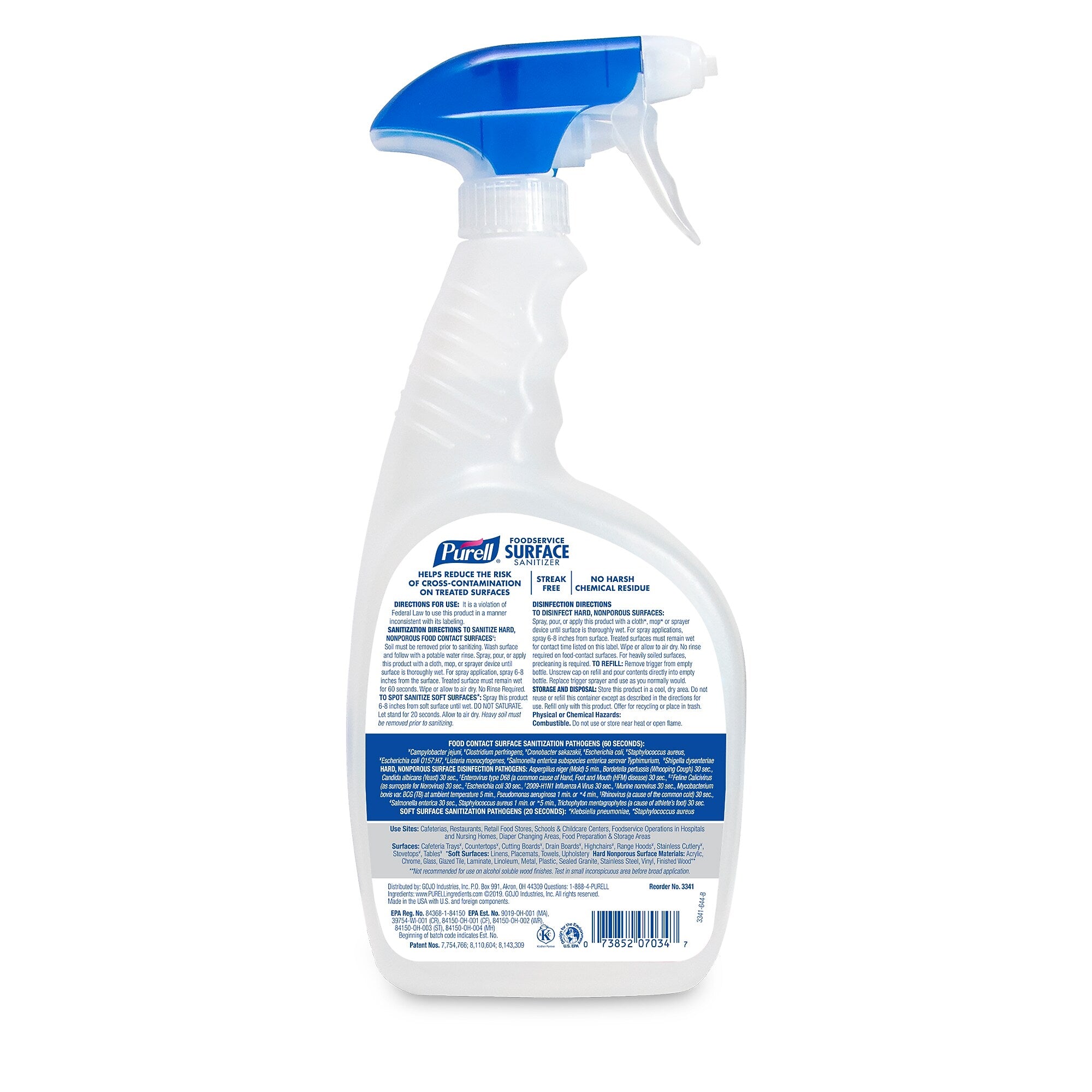 PURELL Foodservice Surface Sanitizer Spray, 32 Fl. Oz., 6/Carton (3341-06)