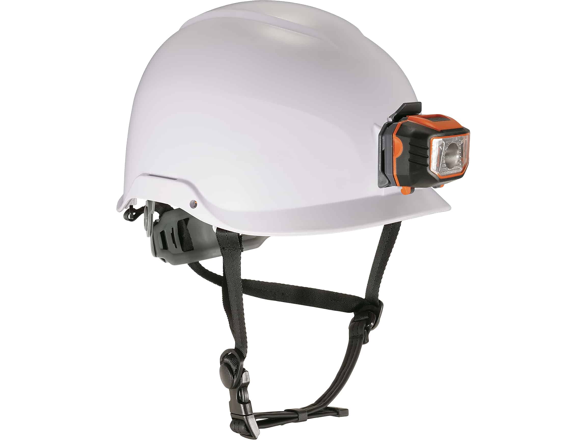 Ergodyne Skullerz 8974 Class E Safety Helmet & LED Light with MIPS Technology, 6-Point Suspension, White (60201)