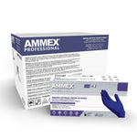 Ammex Professional Series Powder Free Nitrile Exam Gloves, Latex-Free, Large, Indigo, 100/Box, 10/Carton (AINPF46100-CC)