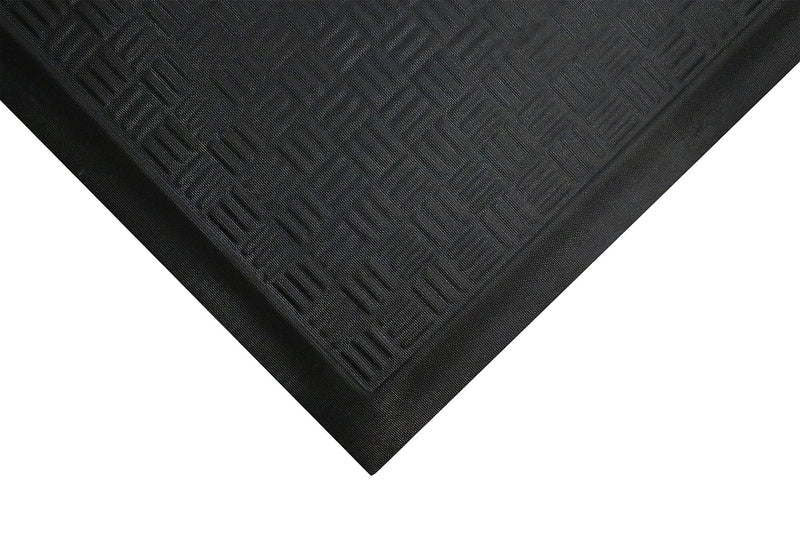 M + A Matting Comfort Station Max Anti-Fatigue Commercial Floor Mat, 5' x 3', Black (370035000)