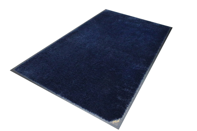 M + A Matting Classic Plush Commercial Wiper Entrance Floor Mat, 4.92' x 2.92', Deeper Navy (1805135590)