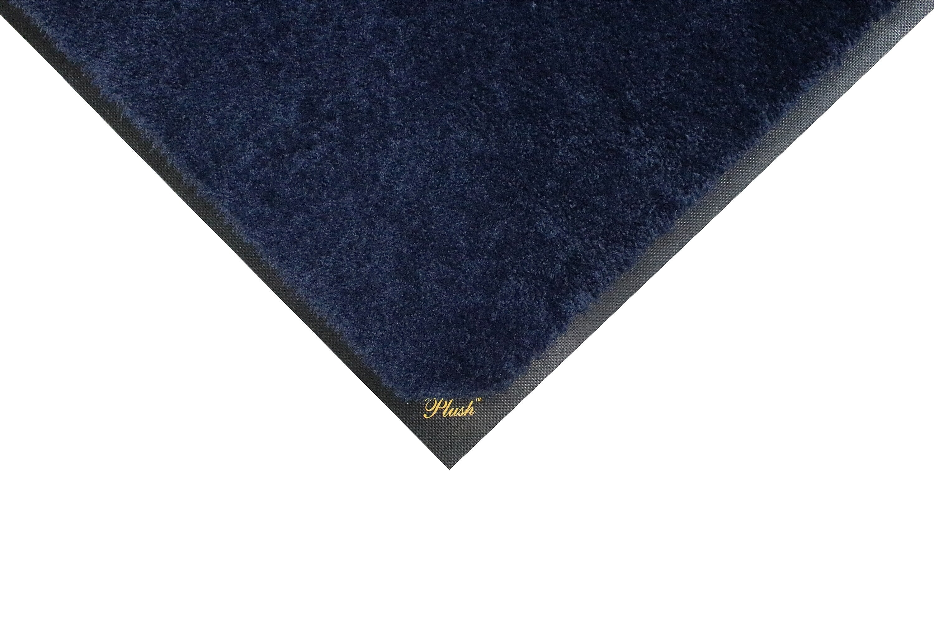 M + A Matting Classic Plush Commercial Wiper Entrance Floor Mat, 4.92' x 2.92', Deeper Navy (1805135590)