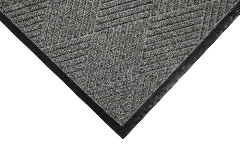 M+A Matting WaterHog Max Diamond Classic Mat, Universal Cleated, 3' x 5', Grey Ash (22957335070)