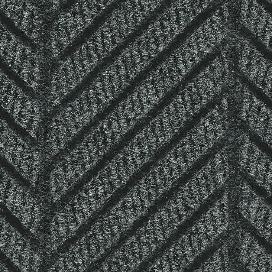 M+A Matting WaterHog Max Herringbone Classic Mat, Smooth, 3' x 10', Black Smoke (224000000000)