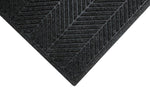M+A Matting WaterHog Max Herringbone Fashion Mat, Universal Cleated, 3' x 5', Black Smoke (22417035070)