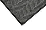 M+A Matting WaterHog Max Herringbone Classic Mat, Universal Cleated, 4' x 6', Grey Ash (22407346070)