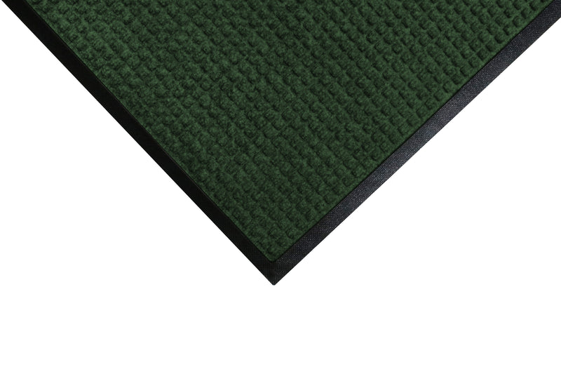 M+A Matting WaterHog Squares Classic Mat, Smooth, 3' x 5', Evergreen (2005935170)
