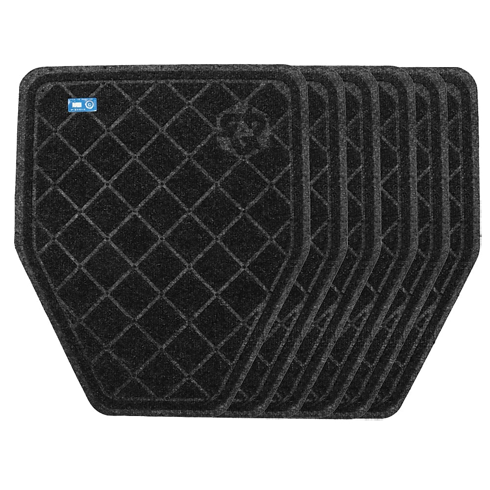 M + A Matting CleanShield Commercial Floor Mat, 20.5" x 17.25", Charcoal, 6/Carton (406516900)