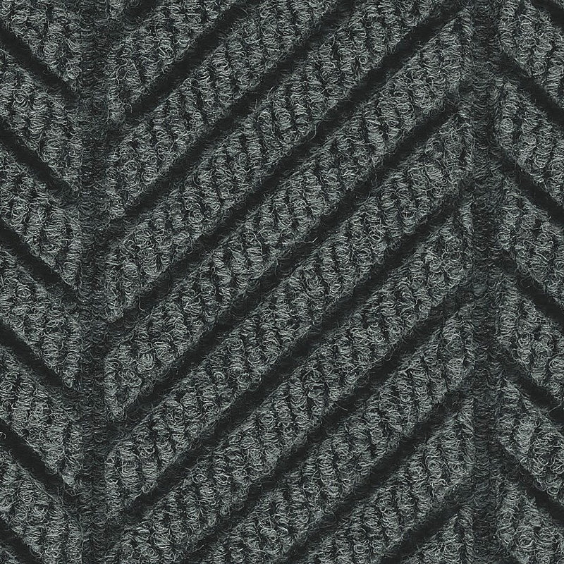 M+A Matting WaterHog Max Herringbone Classic Mat, Universal Cleated, 2' x 3', Black Smoke (22407023070)