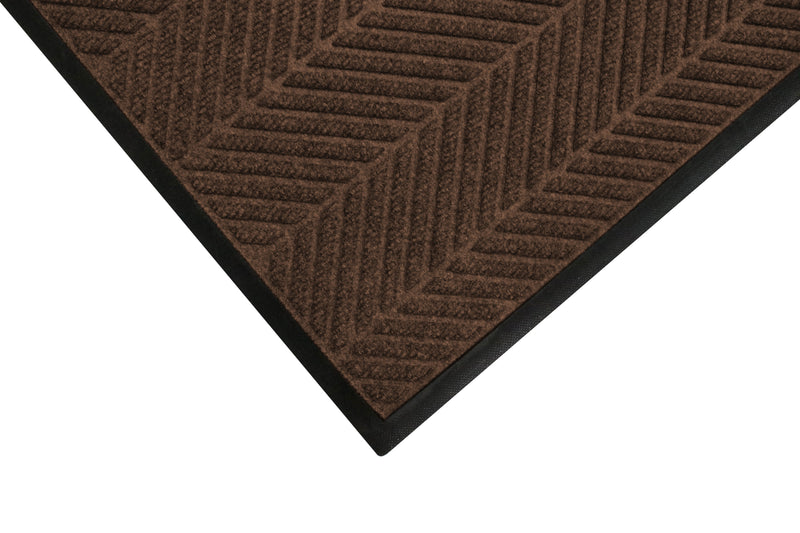M+A Matting WaterHog Max Herringbone Classic Mat, Universal Cleated, 2' x 3', Chestnut Brown (22407523070)