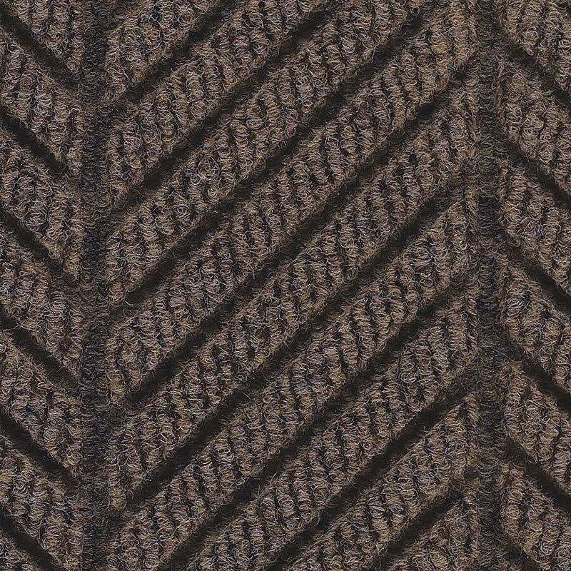 M+A Matting WaterHog Max Herringbone Classic Mat, Universal Cleated, 2' x 3', Chestnut Brown (22407523070)