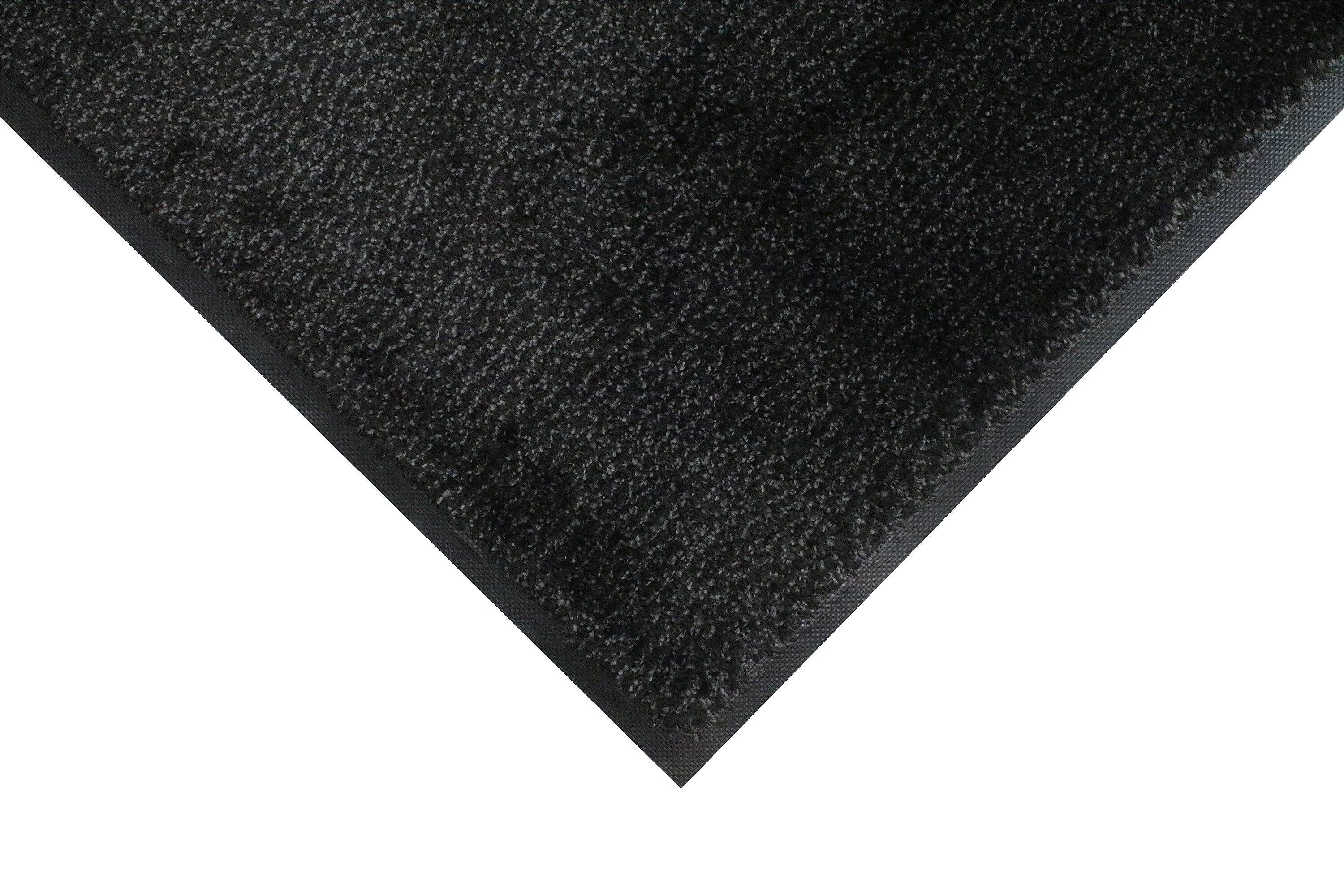M + A Matting Classic MicroLuxx Commercial Entrance Floor Mat, 2.92' x 4.92', Black (12016635150)