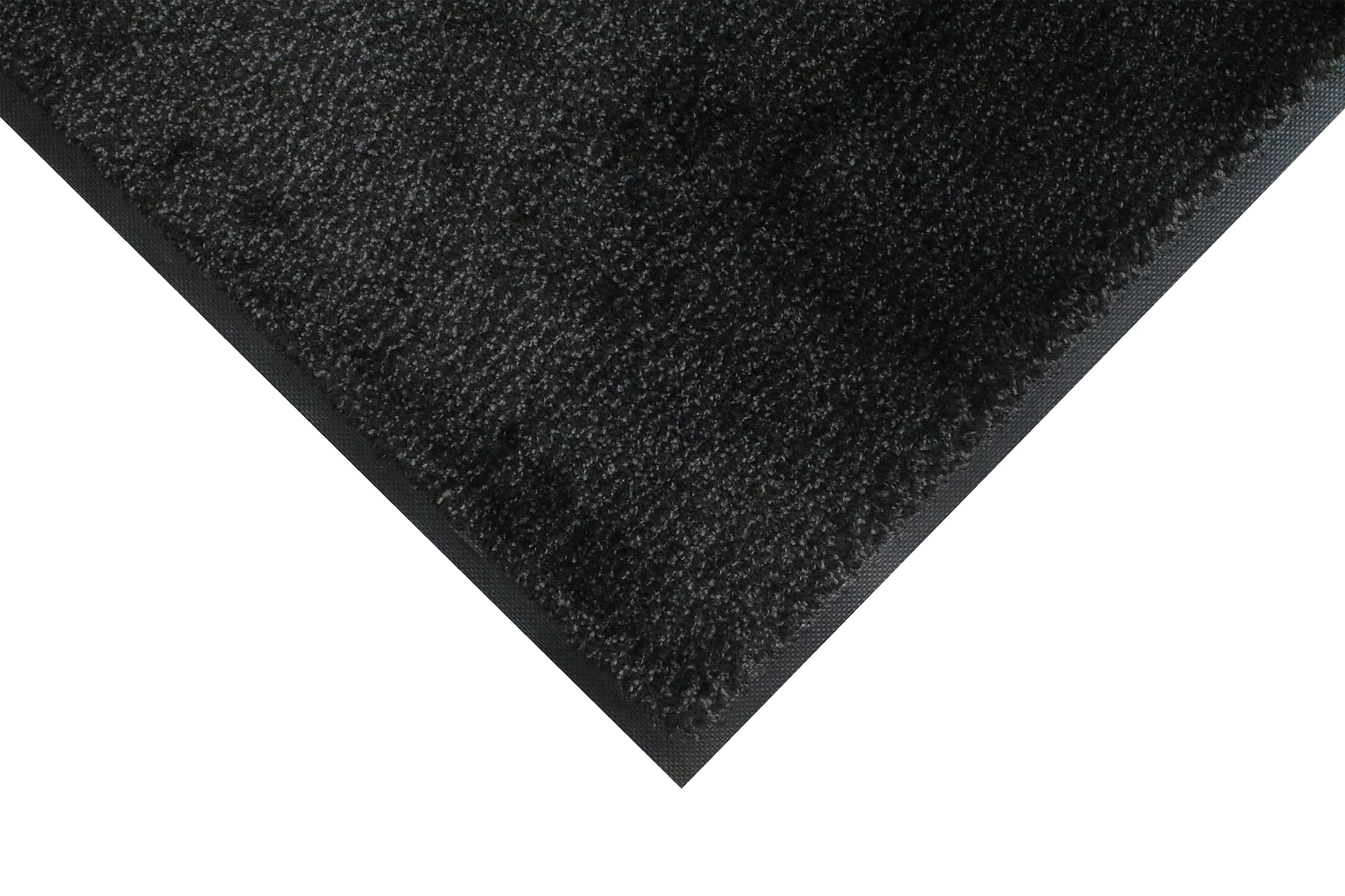 M + A Matting Classic MicroLuxx Commercial Entrance Floor Mat, 3.75' x 5.75', Black (12016646150)